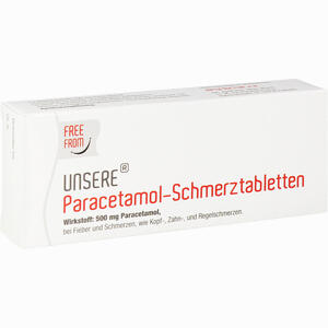 Unsere Paracetamol Schmerztabletten  20 Stück - ab 2,83 €