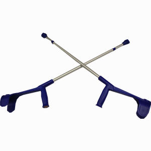 Unterarmkrücke für Erwachsene Blau mit Reflektor 2 Stück - ab 17,17 &euro;