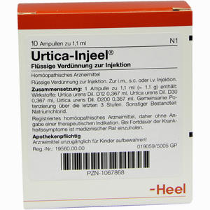 Urtica- Injeel Ampullen  10 Stück - ab 17,15 €