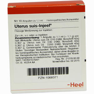 Uterus Suis- Injeel Ampullen  10 Stück - ab 0,00 €