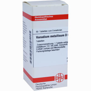 Vanadium Met D6 Tabletten 80 Stück - ab 8,88 &euro;