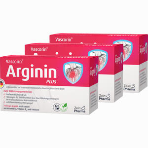 Vascorin Arginin Plus Kapseln  360 Stück Vascorin Arginin Plus Kapseln  360 Stück