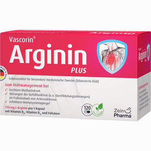 Vascorin Arginin Plus Kapseln  120 Stück - ab 15,47 €