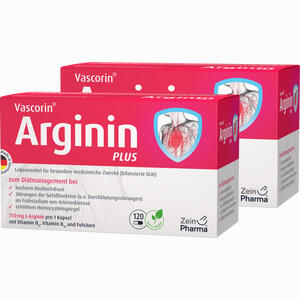 Vascorin Arginin Plus Kapseln  240 Stück - ab 0,00 &euro;