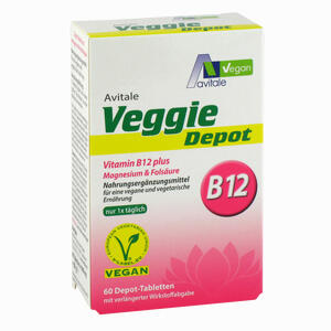 Veggie Depot Vitamin B12+magnesium+folsäure Tabletten 60 Stück - ab 6,14 €