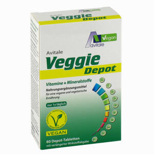 Veggie Depot Vitamine + Mineralstoffe Tabletten 60 Stück - ab 6,42 €