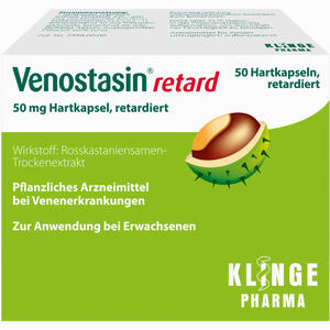 Abbildung von Venostasin Retard Retardkapseln Klinge Pharma GmbH 50 Stück Abbildung von Venostasin Retard Retardkapseln Klinge Pharma GmbH 50 Stück