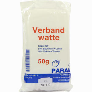 Verbandwatte Beutel 50 g - ab 0,00 €