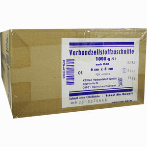 Verbandzellstoff Zuschnitte 9x9 Cm Hgbl KERMA Verbandstoff GmbH 1000 g - ab 14,24 &euro;