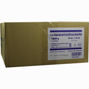 Verbandzellstoff Zuschnitte 9x9 Cm Hgbl KERMA Verbandstoff GmbH 1000 g - ab 12,37 &euro;