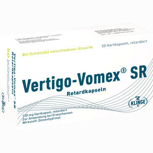 Abbildung von Vertigo Vomex Sr Retard Retardkapseln 50 Stück Abbildung von Vertigo Vomex Sr Retard Retardkapseln 50 Stück