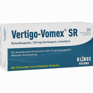 Vertigo- Vomex Sr Retardkapseln 120 Mg Hartkapseln 30 Stück - ab 11,47 €