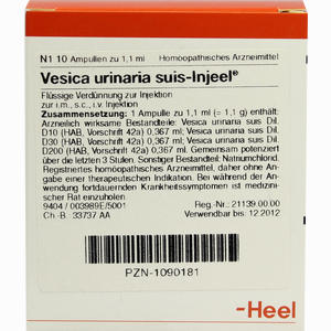 Vesica Urinaria Suis - Injeel Ampullen  10 Stück - ab 22,15 €