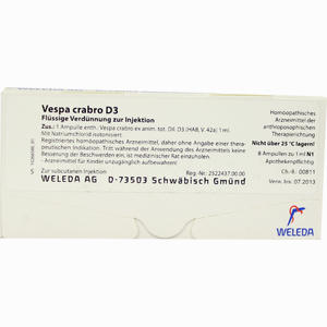 Vespa Crabro D3 Ampullen 8 x 1 ml - ab 0,00 &euro;