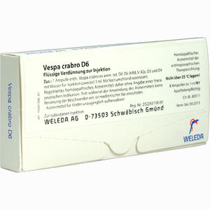 Vespa Crabro D6 Ampullen 8 x 1 ml - ab 24,28 €