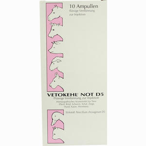 Vetokehl Not D5 Injektion Vet Injektionslösung 10 x 1 ml - ab 0,00 €