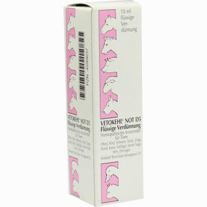 Vetokehl Not D5 Vet. Tropfen  10 ml - ab 8,26 €