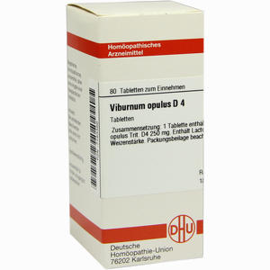 Viburnum Opulus D4 Tabletten 80 Stück - ab 0,00 &euro;