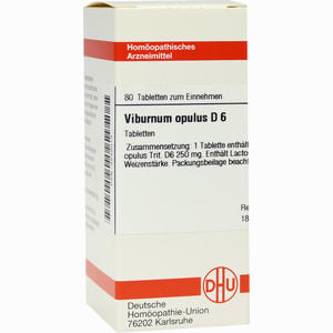 Viburnum Opulus D6 Tabletten 80 Stück - ab 0,00 €
