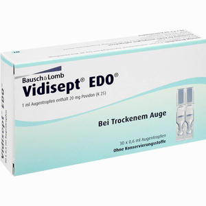 Vidisept Edo Einzeldosispipetten Augentropfen  30 x 0.6 ml - ab 0,00 &euro;