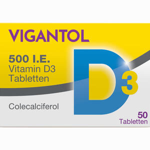 Vigantol 500 I. E. Vitamin D3 Tabletten 50 Stück - ab 2,29 €