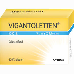 Vigantoletten 1000 I.e. Vitamin D3 Tabletten  200 Stück - ab 9,70 €