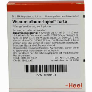 Viscum Album- Injeel Forte Ampullen  10 Stück - ab 17,05 €