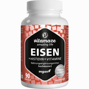 Vispura Eisen 20 Mg + Histidin + Vitamine C B9 B12 Kapseln 90 Stück - ab 14,17 €