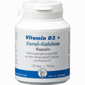 Vit.d3+coral- Calcium Kapseln 120 Stück - ab 15,49 €