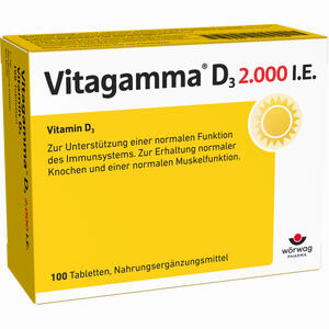 Vitagamma D3 2.000 I.e. Vitamin D3 Tabletten 100 Stück - ab 10,06 €