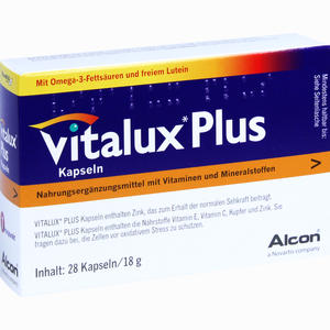 Vitalux Plus Lutein und Omega- 3 Kapseln 28 Stück - ab 0,00 €