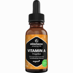 Vitamin A 500ug Hochdosiert Tropfen Vegan  50 ml - ab 17,94 €