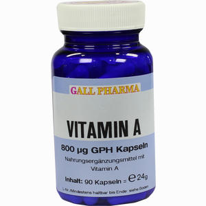 Vitamin A 800ug Gph Kapseln  90 Stück - ab 21,93 €