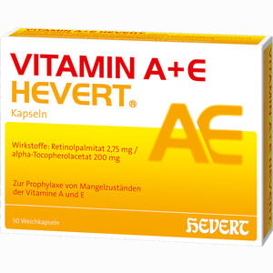 Vitamin A+e Hevert Kapseln  50 Stück - ab 0,00 €