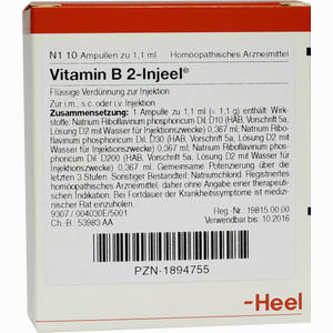 Vitamin B 2 Inj Hom All Ampullen 10 Stück - ab 17,32 €