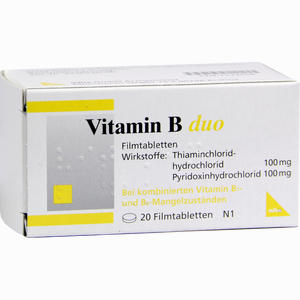 Vitamin B Duo Filmtabletten 20 Stück