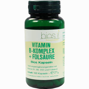 Vitamin B Komplex+ Folsäure Bios Kapseln 100 Stück - ab 11,42 &euro;