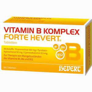 Vitamin B- Komplex Forte Hevert Tabletten 100 Stück - ab 19,00 €