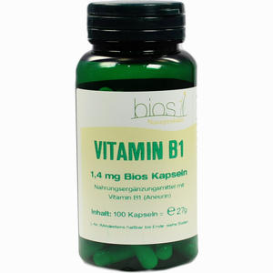 Vitamin B1 1. 4mg Bios Kapseln 100 Stück - ab 13,88 &euro;