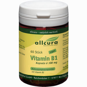 Vitamin B1 100mg 60 Stück - ab 8,64 &euro;
