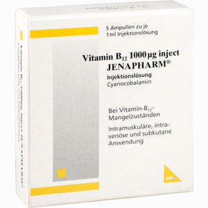 Vitamin B12 1000ug Inject Jenapharm Ampullen 5 Stück - ab 2,91 €