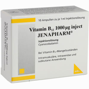 Vitamin B12 1000ug Inject Jenapharm Ampullen 10 x 1 ml - ab 5,12 €