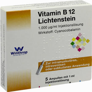 Vitamin B12 1000ug Lichten Ampullen 5 x 1 ml - ab 3,09 €