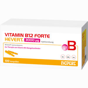 Vitamin B12 Forte Hevert 3000 Ug 100 x 2 ml - ab 90,99 &euro;