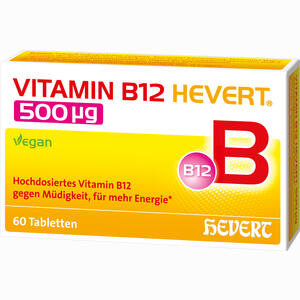 Vitamin B12 Hevert 500 Ug 60 Stück - ab 6,63 &euro;