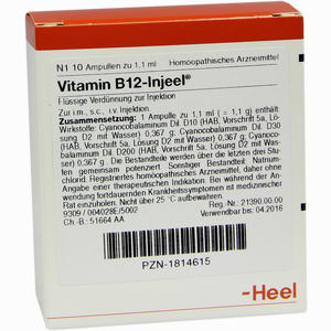 Vitamin B12- Injeel Ampullen  10 Stück - ab 17,41 €
