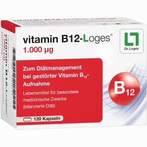 Vitamin B12- Loges 1.000 Ug Kapseln 120 Stück - ab 0,00 €