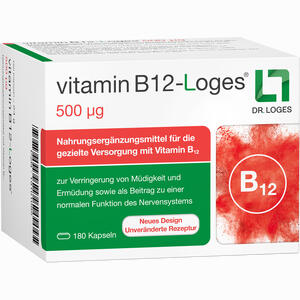 Vitamin B12- Loges 500 Ug 180 Stück - ab 18,39 €