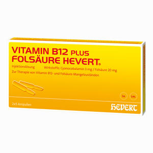 Vitamin B12 Plus Folsäure Hevert Ampullen  5 x 2 ml
