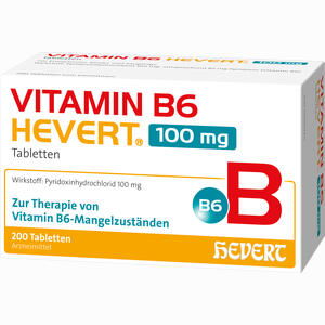 Vitamin B6 Hevert 100 Mg Tabletten 200 Stück - ab 18,67 &euro;